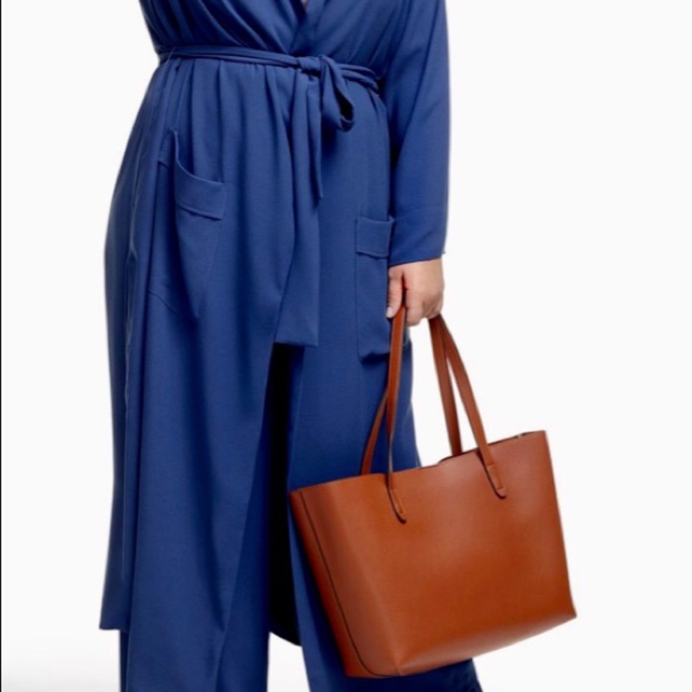 Tracee Ellis Ross Duster Red/Blue - Picture 1 of 8